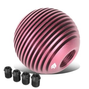 NRG SK-703PK Heatsink Droplet Ball Clear Pattern MT Shift Knob (Pink Anodized / UV Resistant)