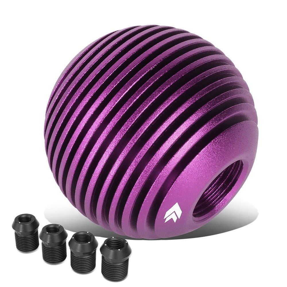 NRG SK-703PP Heatsink Droplet Ball Clear Pattern MT Shift Knob (Purple Anodized / UV Resistant)