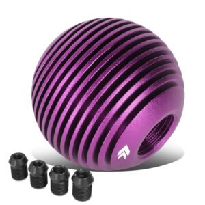 NRG SK-703PP Heatsink Droplet Ball Clear Pattern MT Shift Knob (Purple Anodized / UV Resistant)