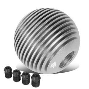 NRG SK-703SL Heatsink Droplet Ball Clear Pattern MT Shift Knob (Silver Anodized / UV Resistant)