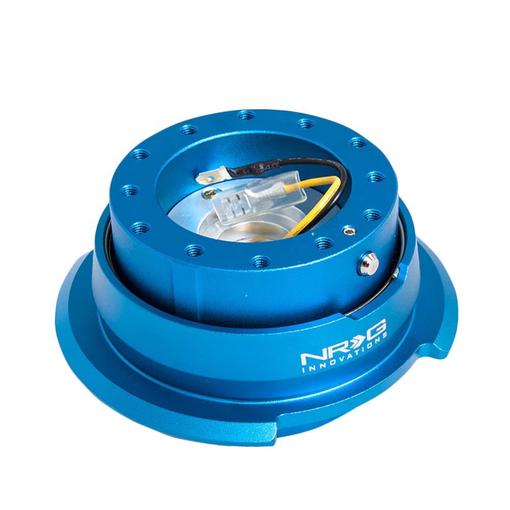 NRG SRK-280BL Blue Body / Ring Gen 2.8 6-Holes Pattern Steering Wheel Quick Release Adapter