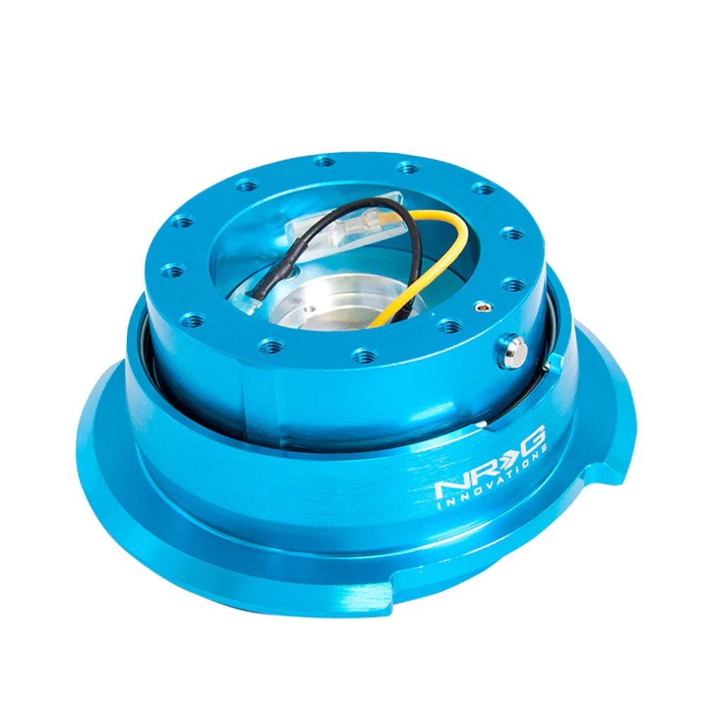 NRG SRK-280NB New Blue Body / Ring Gen 2.8 6-Holes Pattern Steering Wheel Quick Release Adapter