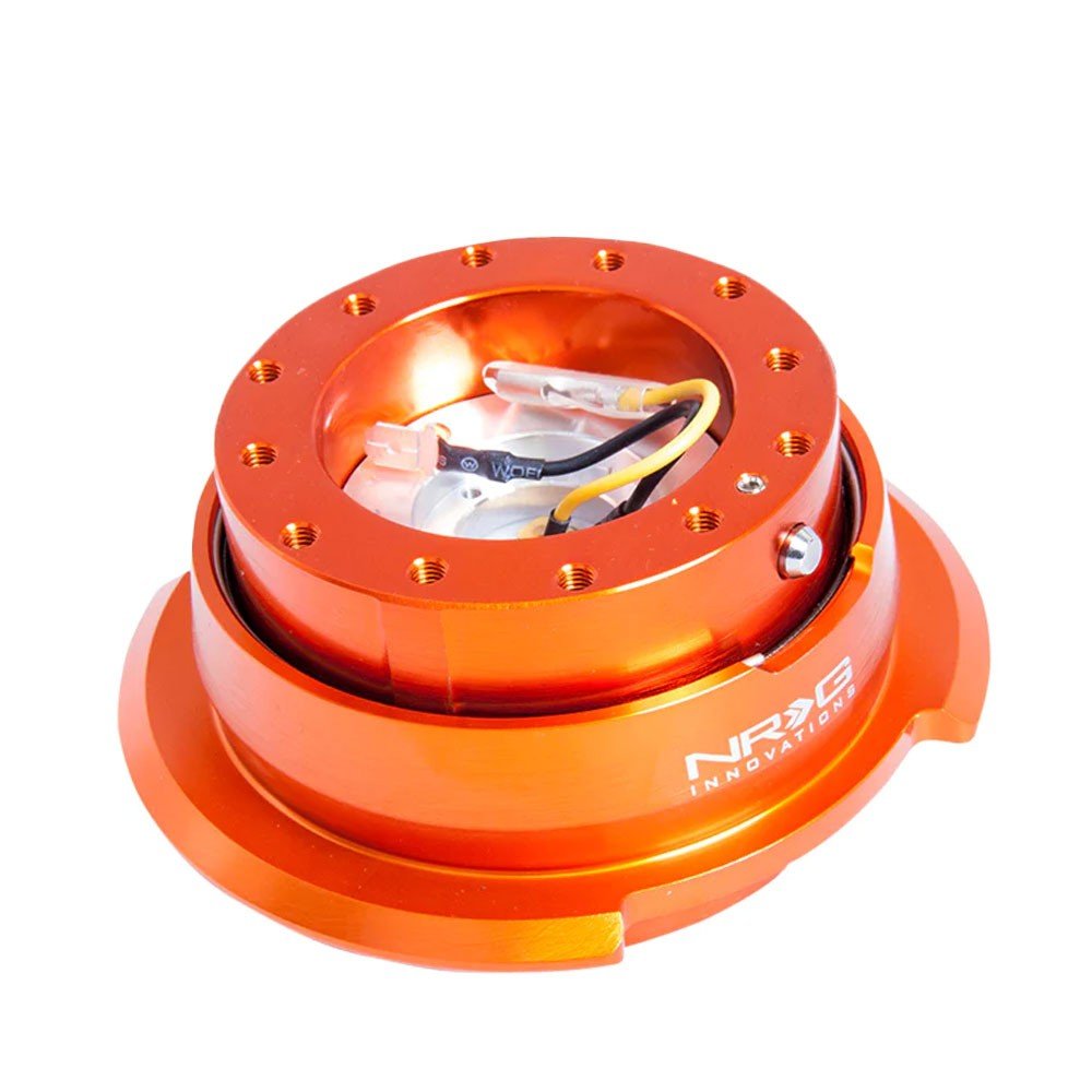 NRG SRK-280OR Orange Body / Ring Gen 2.8 6-Holes Pattern Steering Wheel Quick Release Adapter