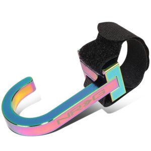 NRG STR-100MC Adjustable Strap Multi Purpose Steering Wheel Hook (Neo Chrome Anodized)