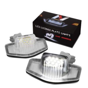 Nuvision NVL-LPL-001 White LED License Plate Light For 10-15 Crosstour/12-15 Civic/07-16 CR-V/09-11 Element/16-21 HR-V/10-14 Insight/08-17 Odyssey