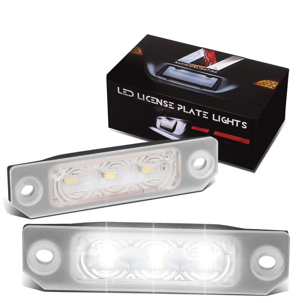 Nuvision NVL-LPL-012 White LED License Plate Light For 09-19 Flex/08-11 Focus/06-12 Fusion/10-14 Mustang/08-19 Taurus/09-16 MKS/10-19 MKT/07-15 MKX
