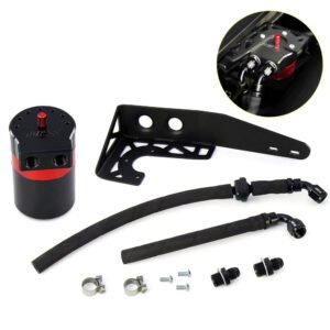 HPS 5 Fluid Ounces (147ML) Oil Catch Tank Can Reservoir w/Mount Bracket For 18-22 Honda Accord 2.0L Turbo (CV2)