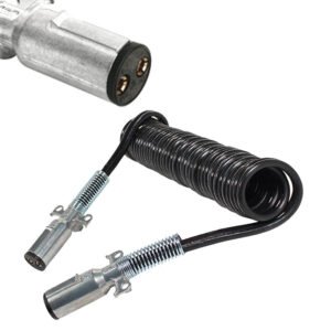 Phillips 23-2626 Dual Pole 15′ 100AMP Coiled Liftgate Charging Cable Assembly