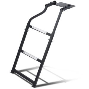 Universal Heavy Duty Foldable Pickup Truck Tail Gate Ladder Step Adjustable 28″-42″