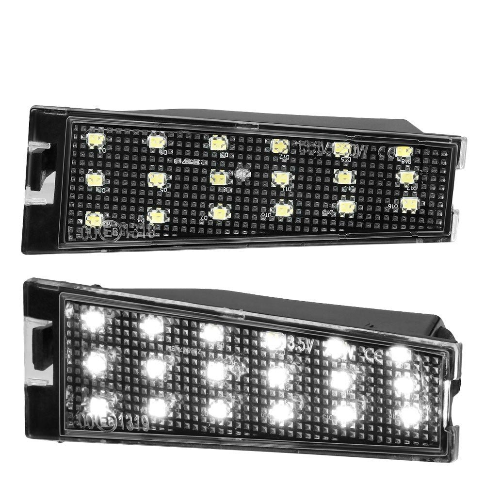 Nuvision Pair 18 SMD LED License Plate Light Assembly For 08-10 Cadillac CTS Sedan