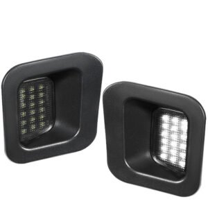 Nuvision Pair 18 SMD LED License Plate Light Assembly For 03-21 Dodge Ram 1500 2500 3500