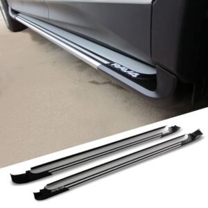 Chrome Black Trim OE Fitment Nerf Bar Running Board For 13-18 Toyota RAV4 XA40