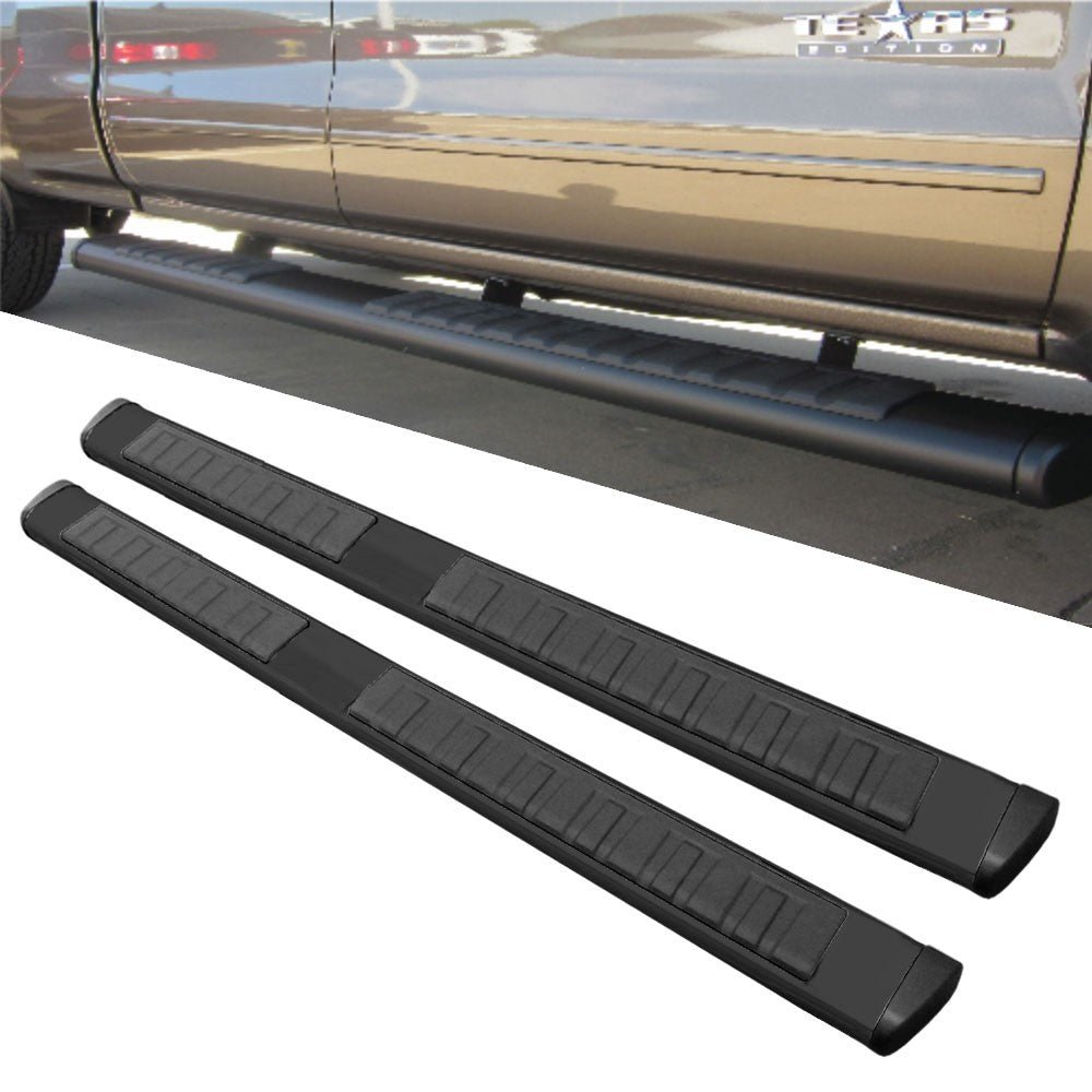 80″ Oval Black Nerf Bar Running Board 10380 For 07-14 Tahoe Yukon Extended Cab