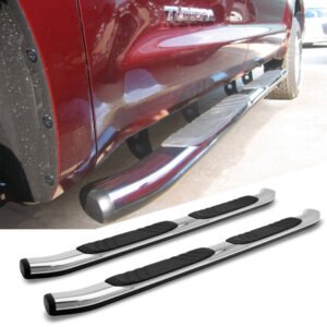 87″ Oval Chrome Nerf Bar Running Board 4287C For 05-21 Toyota Tacoma Crew Cab
