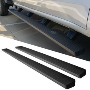 80″ Alu Black Nerf Bar Running Board 54080 For 07-14 Tahoe Yukon Extended Cab