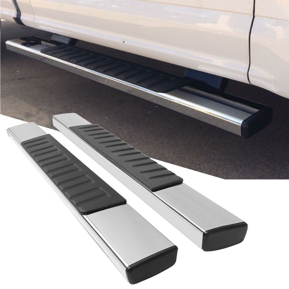 56″ Square Chrome Nerf Bar Running Board 63056C For 09-15 Dodge Ram Standard Cab