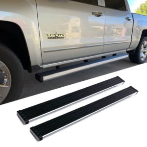 80″Square Chrome Nerf Bar Running Board 66080C For 19+ Ram 1500 Gas Extended Cab