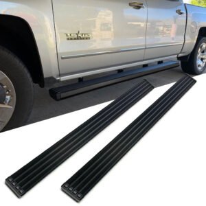 87″ Square Black Running Board Step 66087 For 19+ Ram 1500 Gas Engine Crew Cab