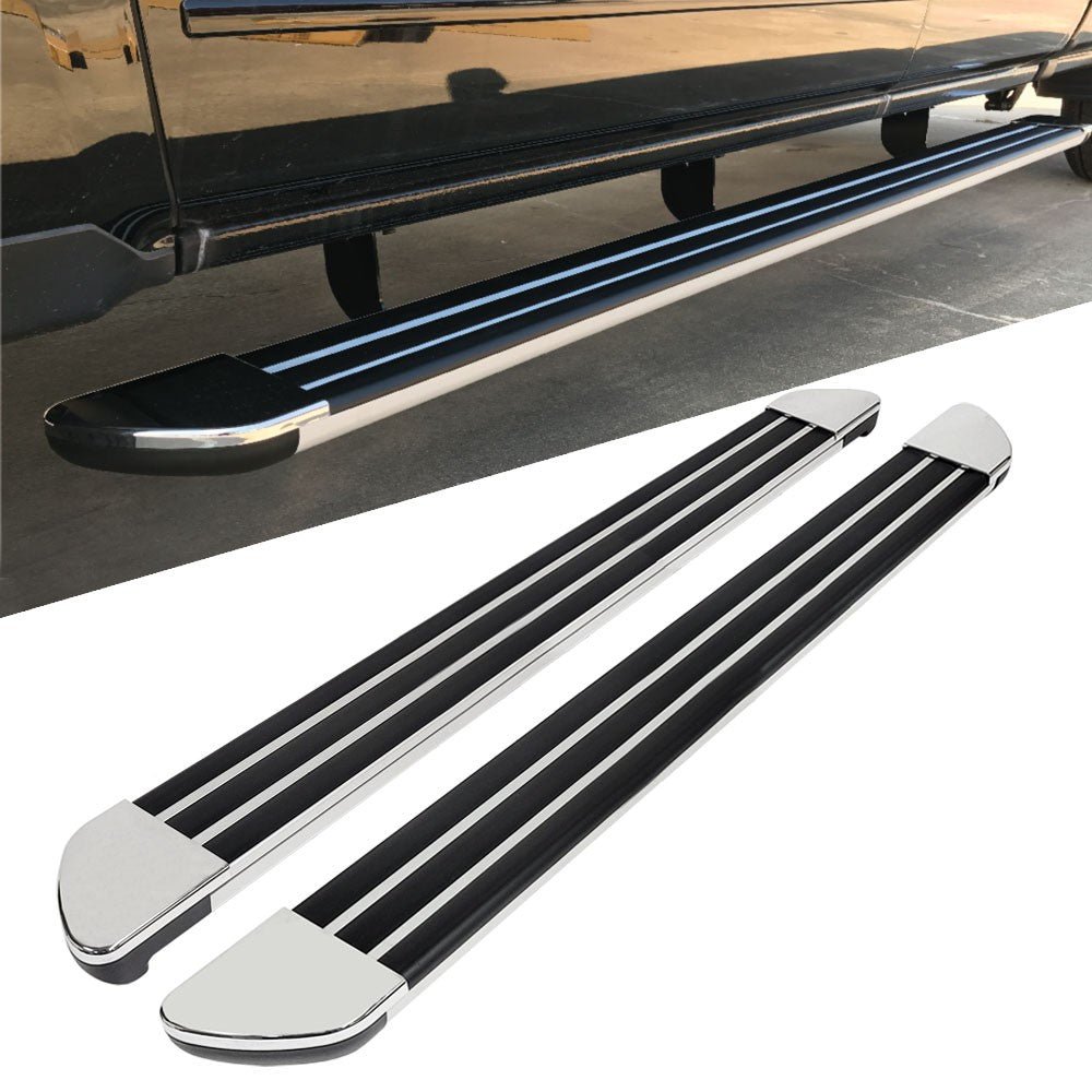 87″ Chrome Nerf Bar Running Board Step 70087C For 15-17 Chevy HD Diesel Crew Cab