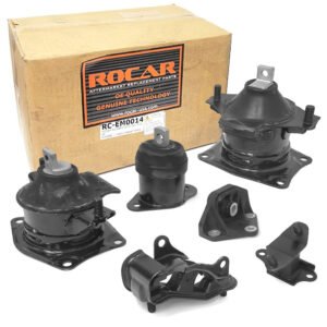 Rocar RC-EM0014 Front/Rear/Side Engine Mount & Front/Lower/Up Transmission Mount For 03-07 Honda Accord 3.0L AT (CM)