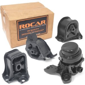 Rocar RC-EM0021 Front/Rear/Side Engine Mount & Transmission For 92-96 Honda Prelude MT (BA8, BB1/2 4th Gen)