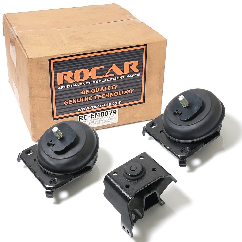 Rocar RC-EM0079 Driver and Passenger Engine Mount & Transmission Mount For 03-23 4Runner/07-14 FJ Cruiser 4.0L 2WD