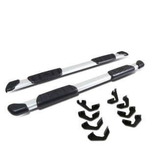 (5.25″ Flat Pads Metal) Running Board Nerf Bar For 07-21 Toyota Tundra (XK50 2nd Gen) [Crew Cab]