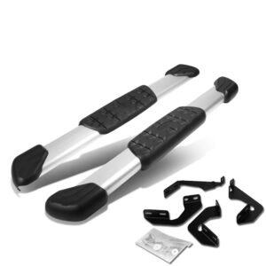 (5″ Flat Pads Metal) Running Board Nerf Bar For 07-17 Toyota Tundra (XK50 2nd Gen) [Standard Cab]
