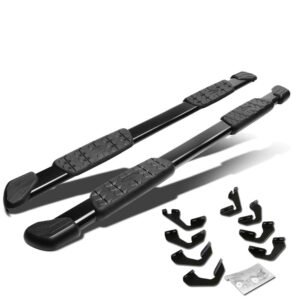 (5″ Flat Pads Black) Running Board Nerf Bar For 07-21 Toyota Tundra (XK50 2nd Gen) [Crew Cab]