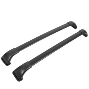 2PCs Black Aluminum OE Style Roof Rack Crossbar For 14-19 Toyota Highlander LE Trim