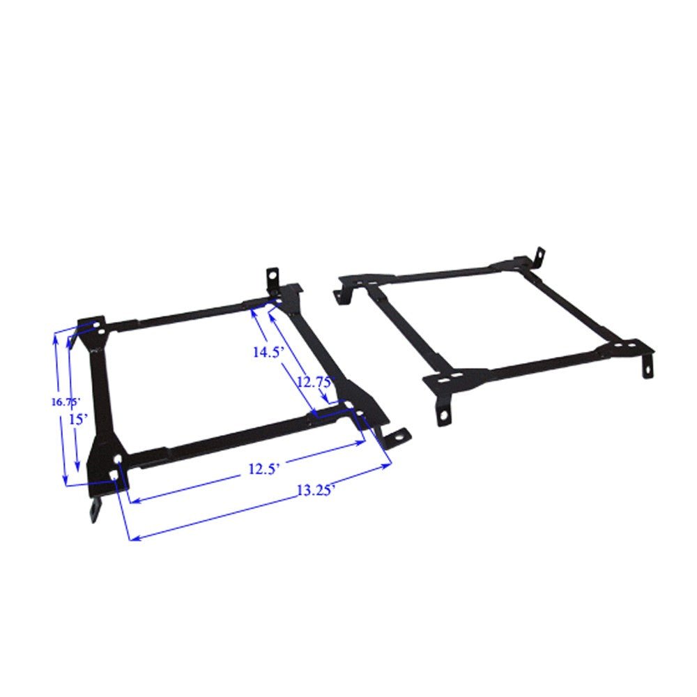 Megan Front Left+Right Seat Bracket For 89-98 Nissan 240SX S13 S14