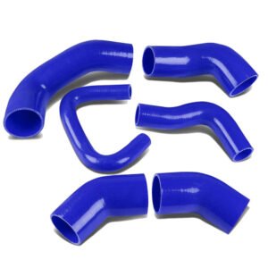 4-Ply Nylon Blue Intercooler Hose Kit Full 5mm Thickness For 05-06 Lancer EVO 8/9