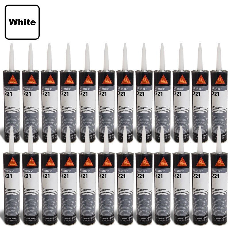 24X Sika Sikaflex 221 Industrial/Repair Sealant Sealer 300ML/Polyurethane/White