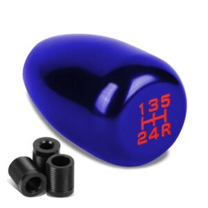 JDM Type-R Style Blue Multi Thread Insert Manual 5-Speed Pattern Shift Knob