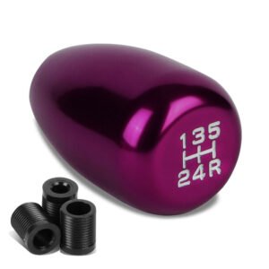 JDM Type-R Style Purple Multi Thread Insert Manual 5-Speed Pattern Shift Knob