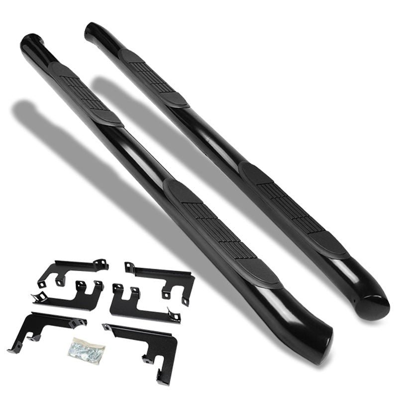 (Curved End Black) Running Board Nerf Bar For 16-22 Honda Pilot (YF5/6 3rd Gen)