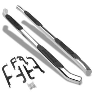 (Curved End Metal) Running Board Nerf Bar For 18+ Volkswagen Atlas (CA1 1st Gen)