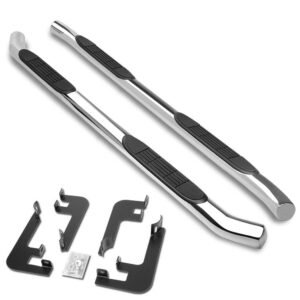 (Curved End Metal) Running Board Nerf Bar For 14-20 Acura MDX (YD3 3rd Gen)