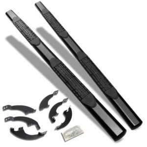 (Straight Design Black) Running Board Nerf Bar For 16-22 Honda Pilot (YF5/6 3rd Gen)