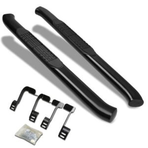 (Curved End Oval Black) Running Board Nerf Bar For 09+ Ram 1500/2500/3500 [Standard Cab]