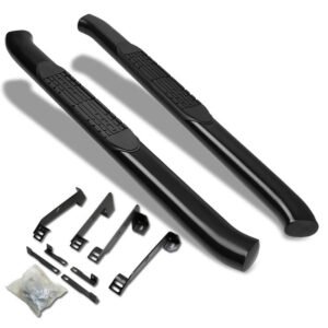 (Curved End Oval Black) Running Board Nerf Bar For Dodge 02-08 Ram 1500/03-09 Ram 2500 3500 [Standard Cab]