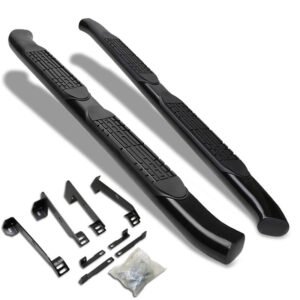 (Curved End Oval Black) Running Board Nerf Bar For Dodge 02-08 Ram 1500/03-09 Ram 2500 3500 [Extended Cab]