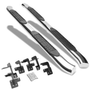 (Curved End Oval Metal) Running Board Nerf Bar For 19+ Ram 1500 (DT 5th Gen) [Extended Cab]