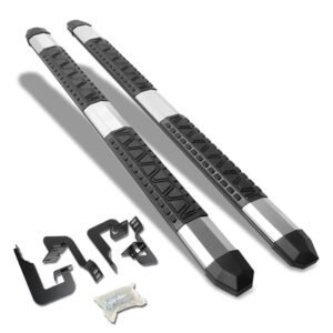 (Extruded Trapezoid Metal) Running Board Nerf Bar For 04-14 Ford F-150 (P221 11th, P415 12th Gen) [Extended Cab]