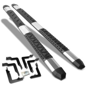 (Extruded Trapezoid Metal) Running Board Nerf Bar For 04-15 Nissan Titan (A60 1st Gen) [Crew Cab]