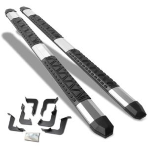 (Extruded Trapezoid Metal) Running Board Nerf Bar For 07-21 Toyota Tundra (XK50 2nd Gen) [Crew Cab]
