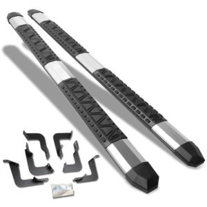 (Extruded Trapezoid T2 Metal) Running Board Nerf Bar For 07-21 Toyota Tundra (XK50 2nd Gen) [Crew Cab]