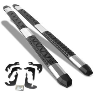 (Extruded Trapezoid Metal) Running Board Nerf Bar For 15+ Chevrolet Colorado (RG)/15+ GMC Canyon (RG) [Crew Cab]