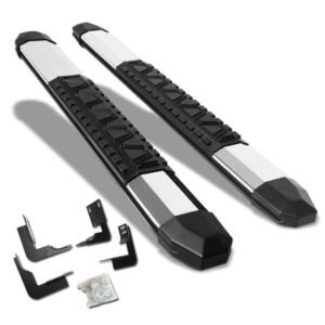 (Extruded Trapezoid Metal) Running Board Nerf Bar For 99-16 Ford F-250/350/450/550 Super Duty (PHN131) [Standard Cab]