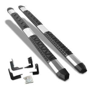 (Extruded Trapezoid Metal) Running Board Nerf Bar For 99-16 Ford F-250/350/450/550 Super Duty (PHN131) [Extended Cab]